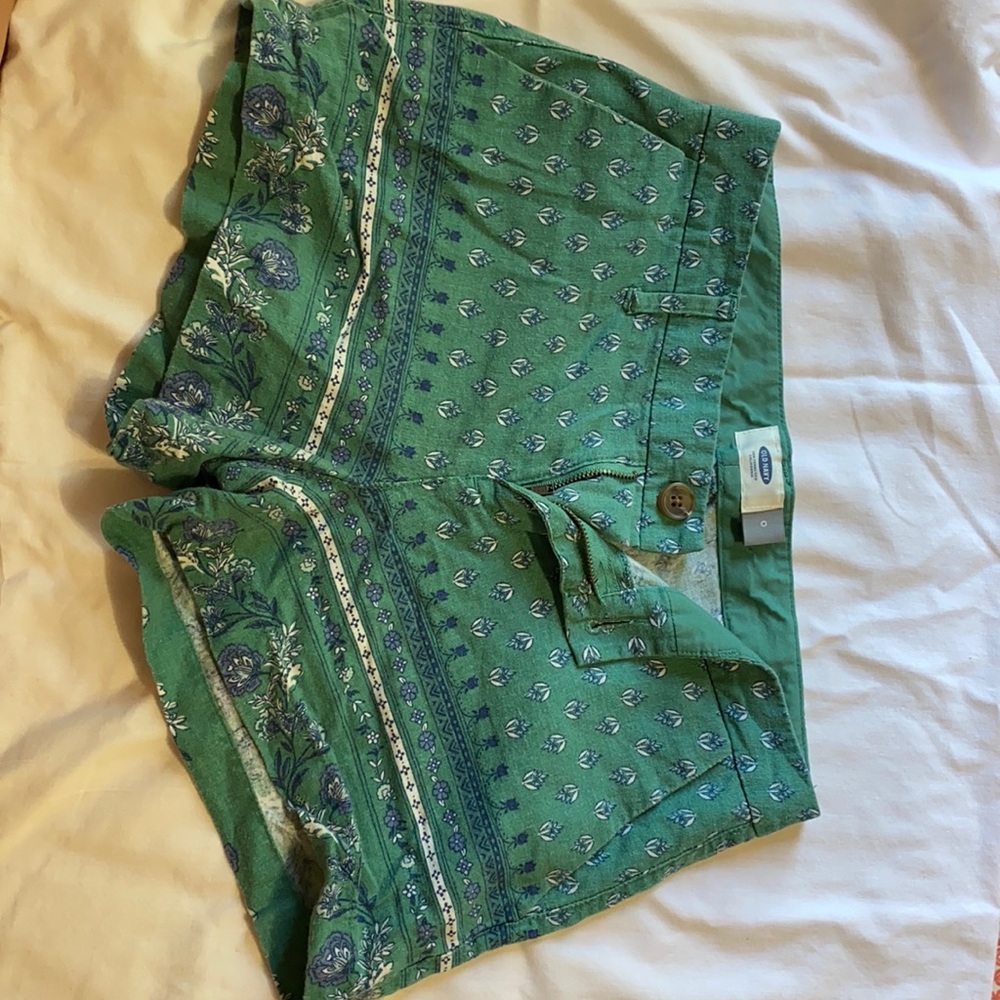 old navy linen blend shorts